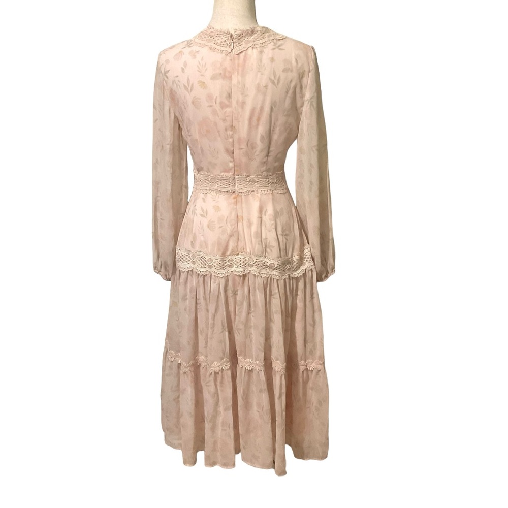 Rachel Parcell Blush Pink Floral Midi Dress - Picture 5 of 13